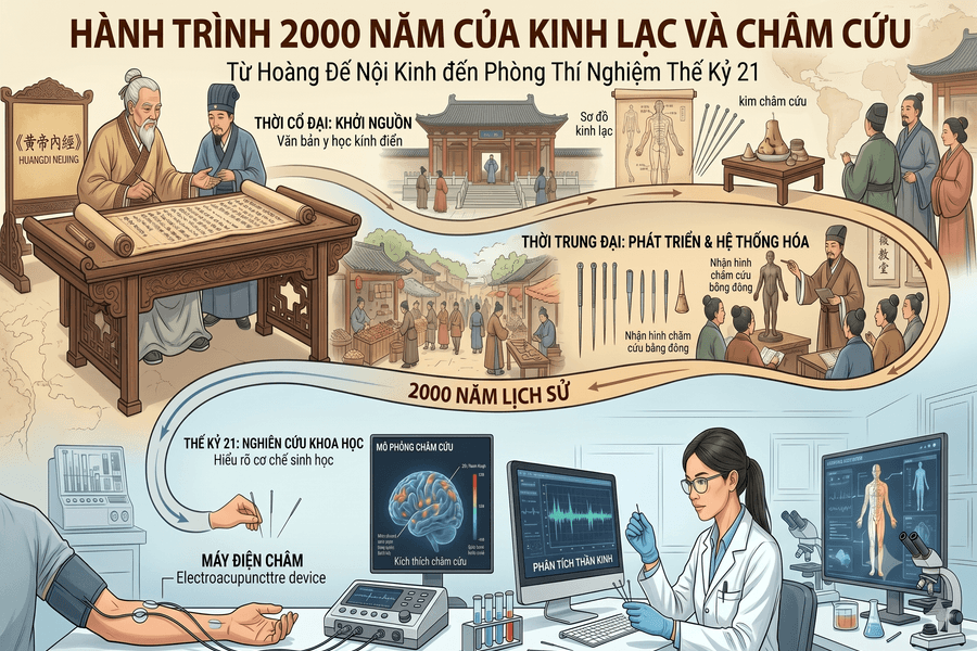 Bài 1 - Hành trình 2000 năm của Kinh lạc và châm cứu: Từ Hoàng Đế Nội Kinh đến phòng thí nghiệm thế kỷ 21