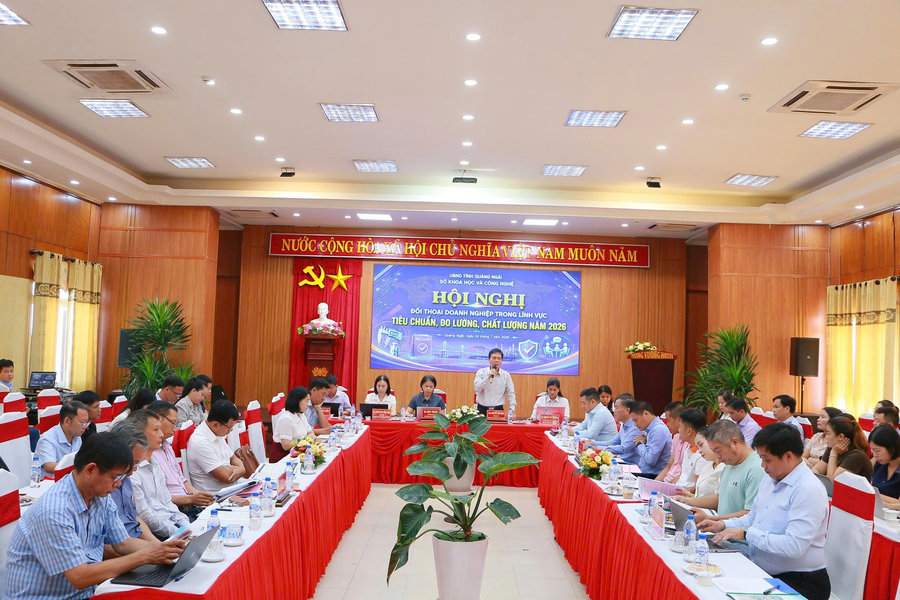 Quảng Ngãi đối thoại cùng doanh nghiệp lĩnh vực tiêu chuẩn, đo lường, chất lượng năm 2026