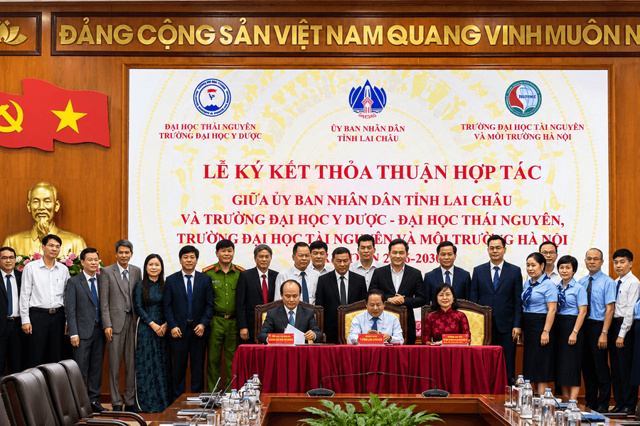 Lai Châu ký kết hợp tác với hai trường đại học, thúc đẩy đào tạo nhân lực và chuyển giao công nghệ