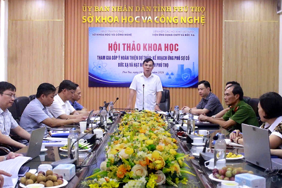 Phú Thọ tăng cường năng lực ứng phó sự cố bức xạ