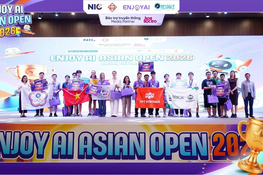 ENJOY AI Asian Open 2026: Gần 450 thí sinh quốc tế tranh tài tại Việt Nam