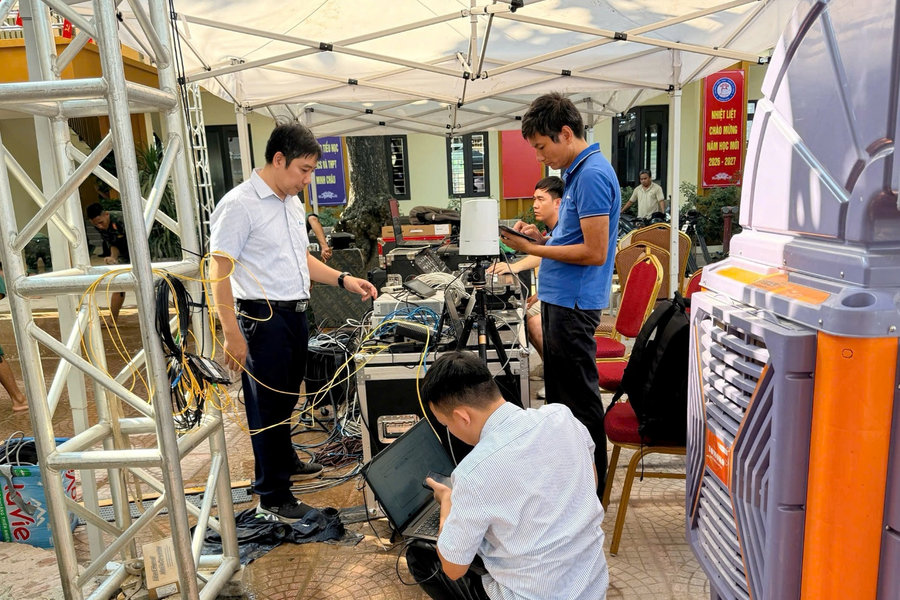 VNPT bảo đảm hạ tầng viễn thông, phục vụ cầu truyền hình Lễ khai giảng năm học 2026 - 2027