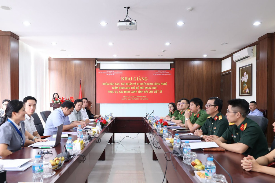 Đào tạo công nghệ ADN thế hệ mới phục vụ xác định danh tính liệt sĩ