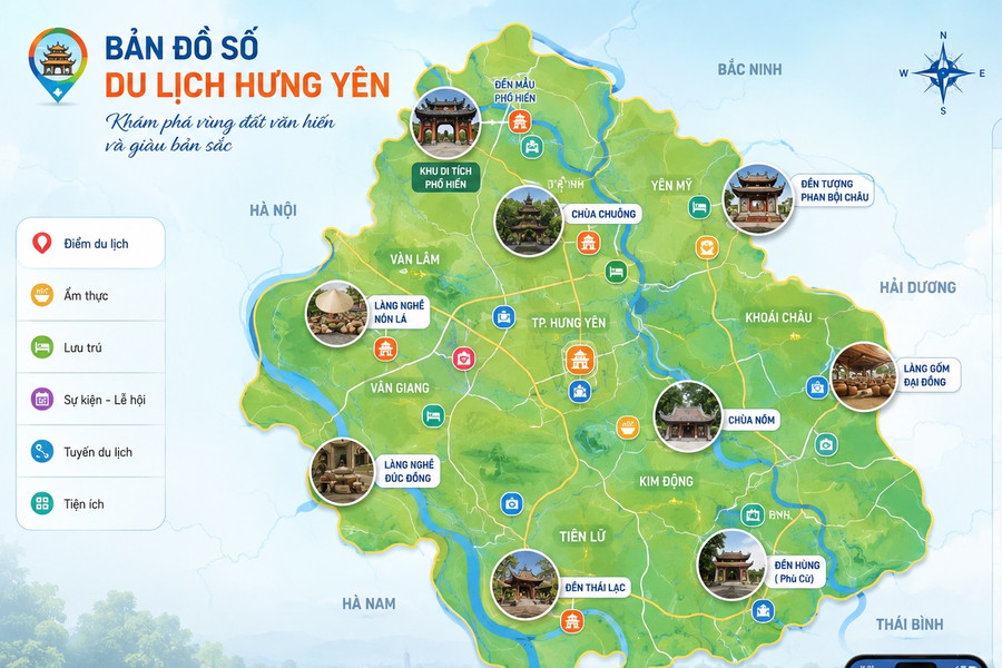 Hưng Yên đưa di sản vào không gian số